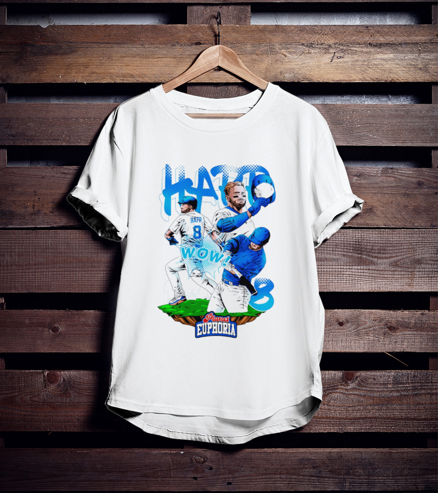 Planet Euphoria Ian Happ WOW 8 Chicago Cubs T-Shirt