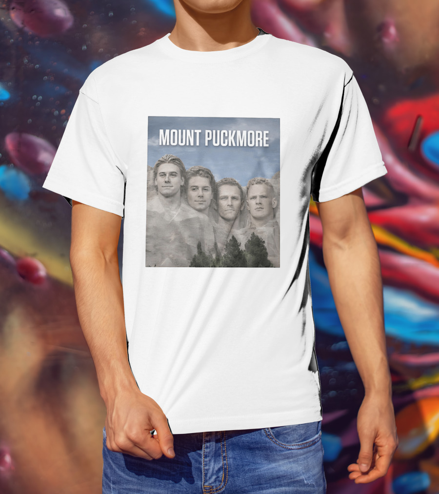 Mount Puckmore USA Hockey Champs Iconic Faces T-Shirt