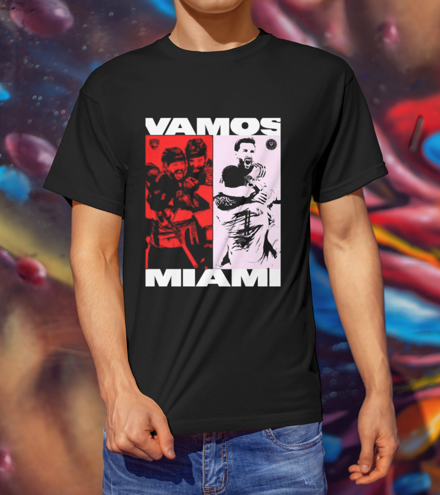 Vamos Miami Soccer Team Celebration Iconic Moments T-Shirt