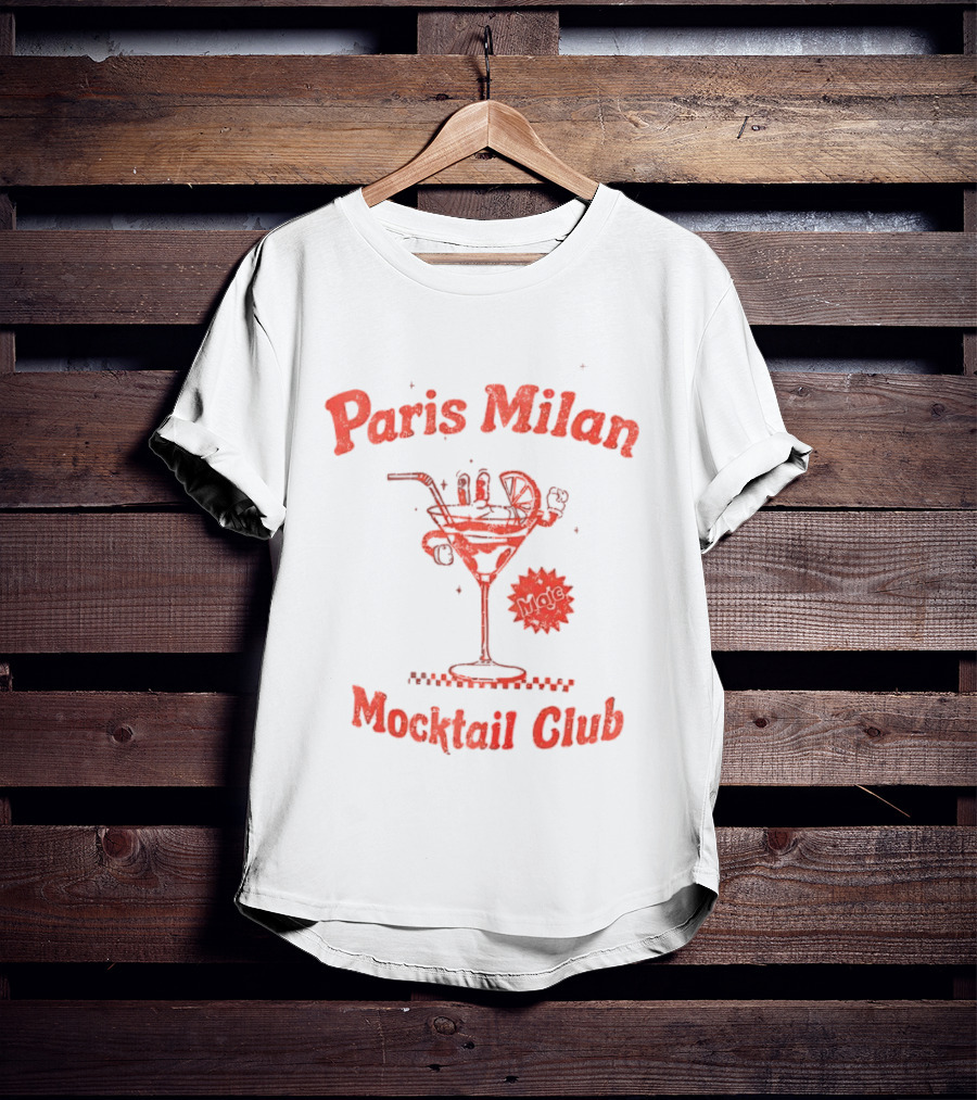 Paris Milan Mocktail Club Vintage Drink T-Shirt