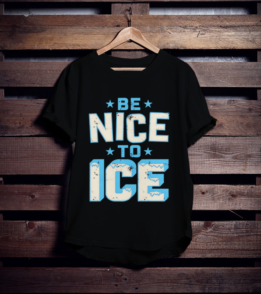 Be Nice To Ice Snowflake Star T-Shirt