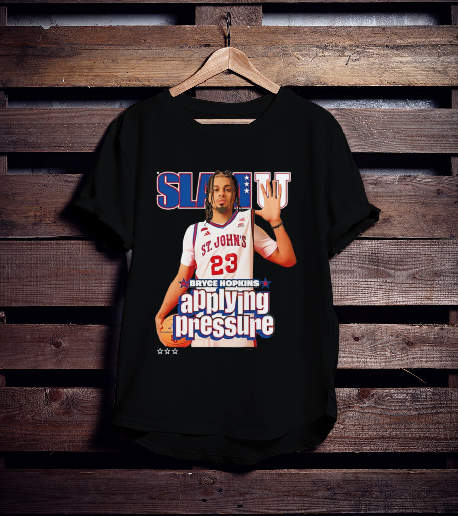 Bryce Hopkins St. John's Red Storm SlamU Applying Pressure Basketball Star T-Shirt