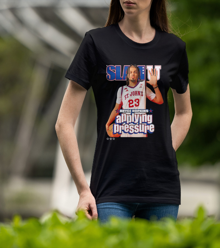 Bryce Hopkins St. John's Red Storm SlamU Applying Pressure Basketball Star T-Shirt