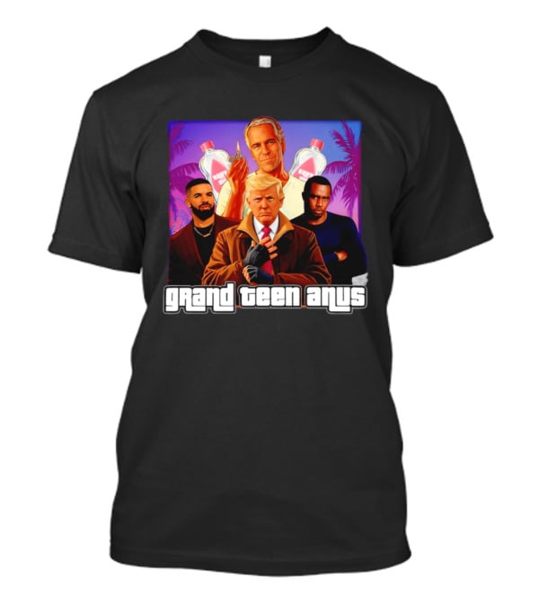 Donald Trump And Jeffrey Epstein Grand Teen Anus Political T-Shirt