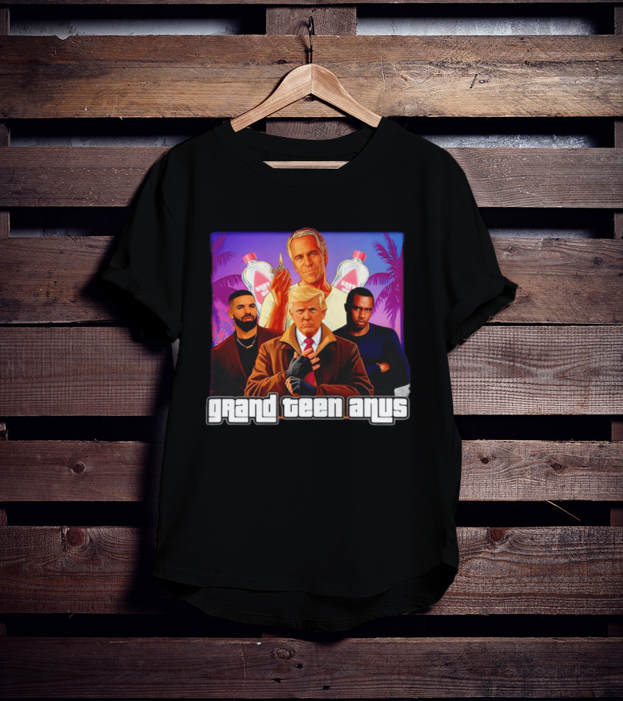 Donald Trump And Jeffrey Epstein Grand Teen Anus Political T-Shirt