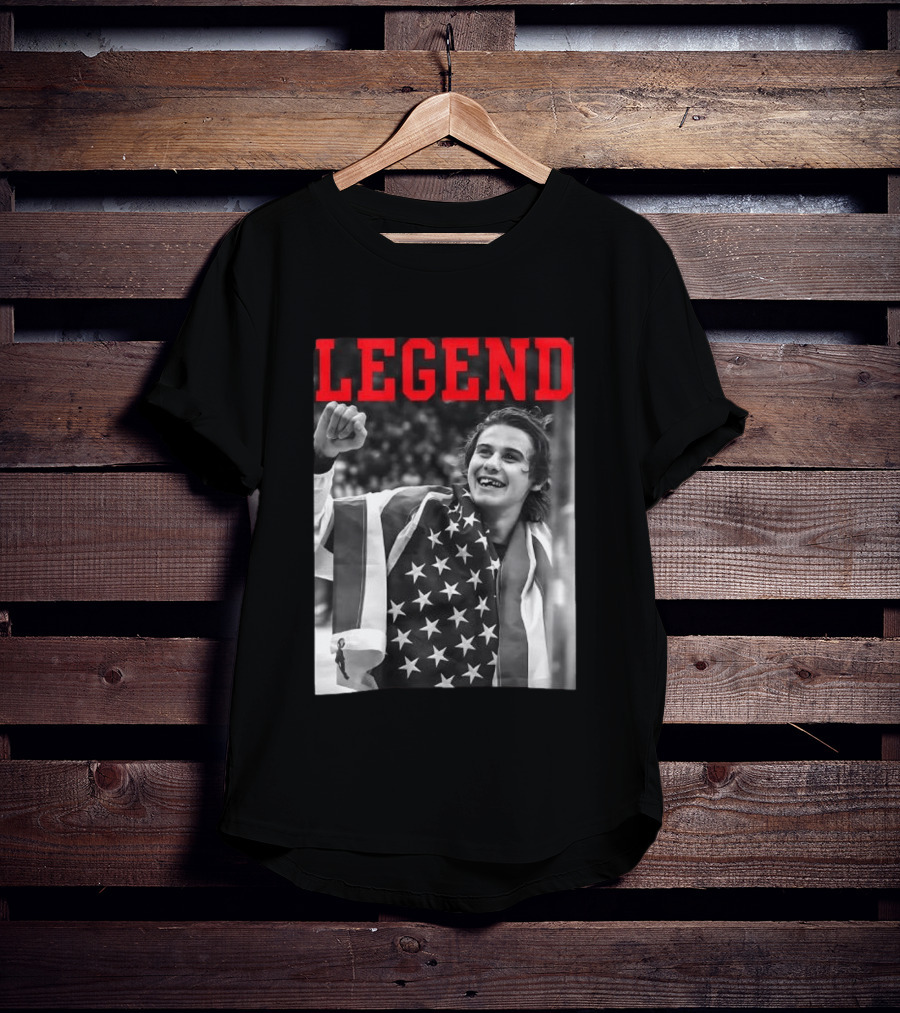 Jack Hughes USA Legend Olympic Gold Medal Hockey T-Shirt