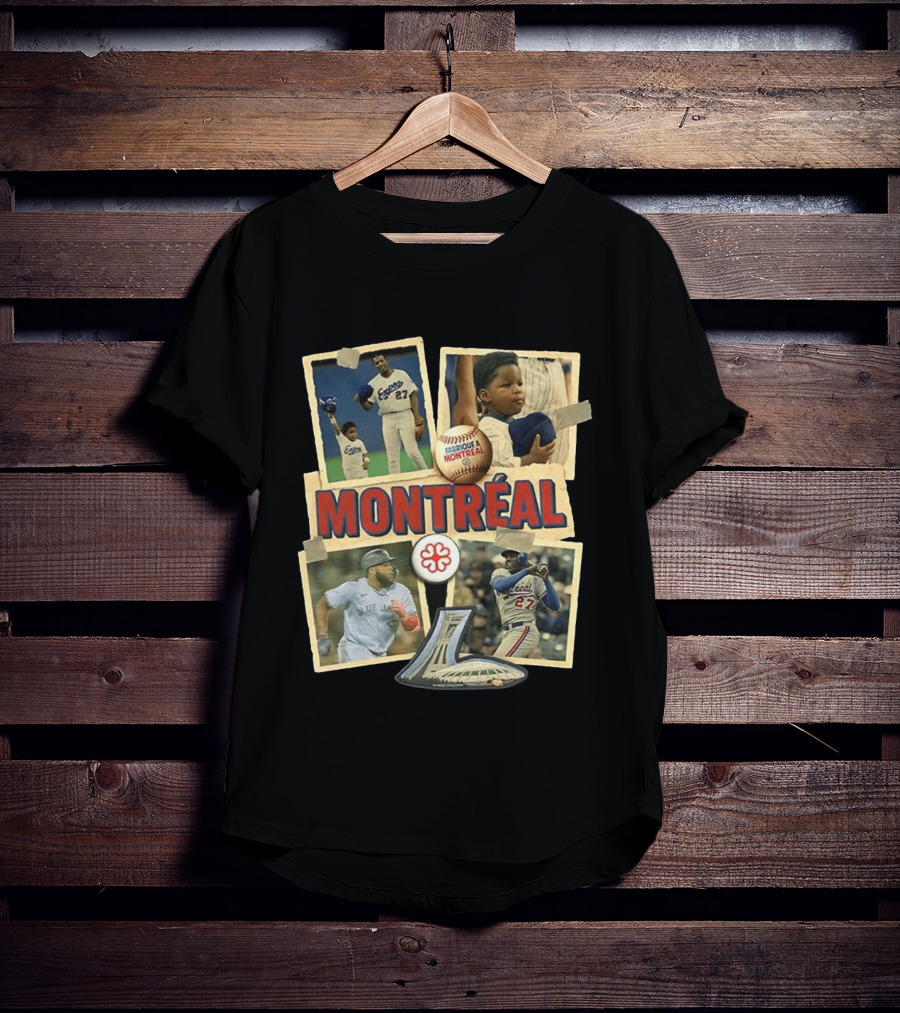Montréal Expos Vladimir Guerrero Sr. Jr. Baseball Legends Fabriqué A Montreal T-Shirt
