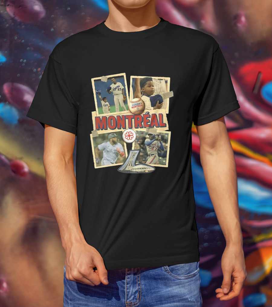 Montréal Expos Vladimir Guerrero Sr. Jr. Baseball Legends Fabriqué A Montreal T-Shirt