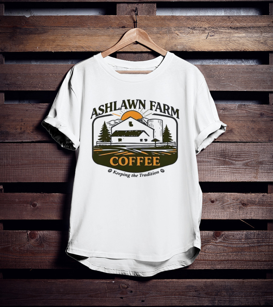 Ashlawn Farm Coffee Keeping The Tradition Vintage Farmhouse Aesthetic T-Shirt