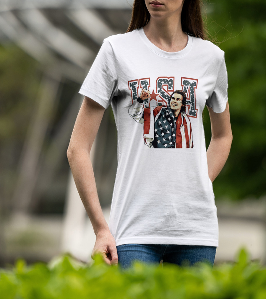 Jack Hughes USA Gold Victory 2026 Celebration T-Shirt