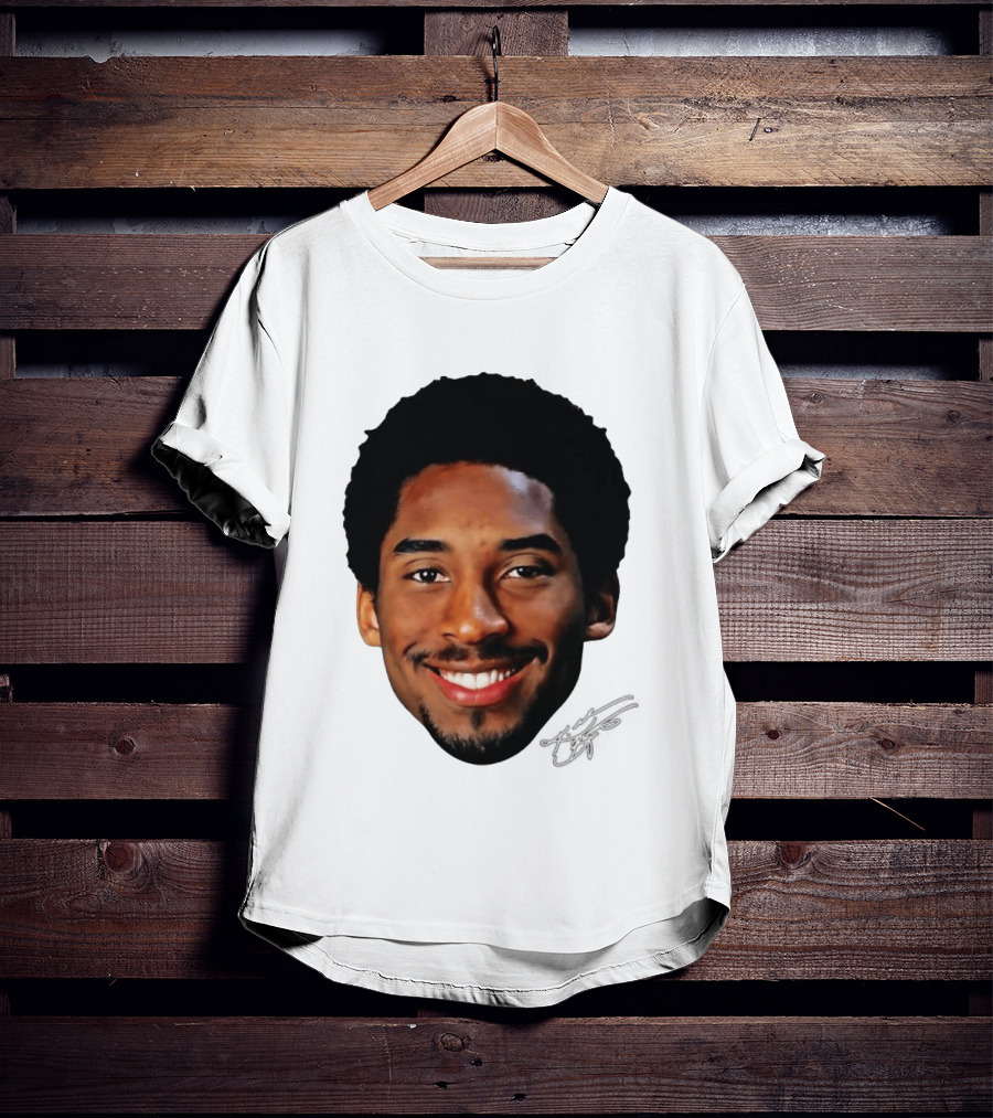 Kobe Bryant Big Face All Smiles NBA Legend T-Shirt
