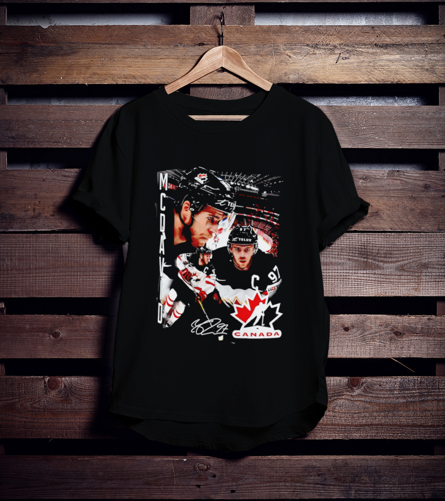 Connor McDavid Canada Hockey Maple Leaf C97 T-Shirt