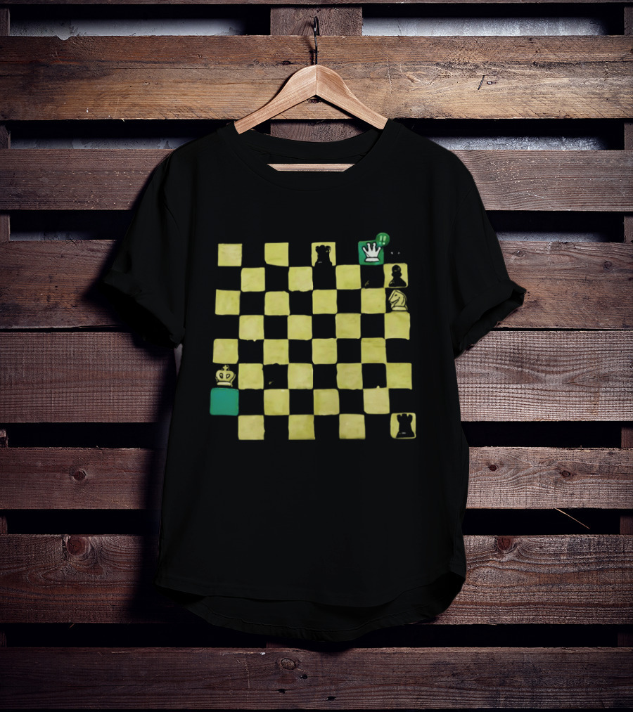 Fog Of War Chessboard Strategy And Obscured Pieces T-Shirt