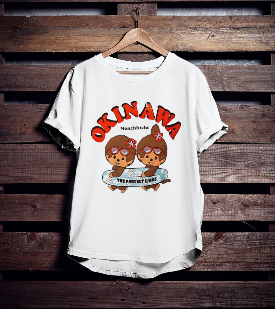 Okinawa Monchhichi Perfect Wave Surfing Duo T-Shirt
