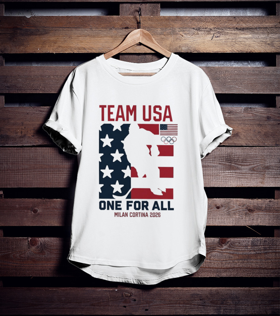 Team USA One For All Milan Cortina 2026 Winter Olympics T-Shirt