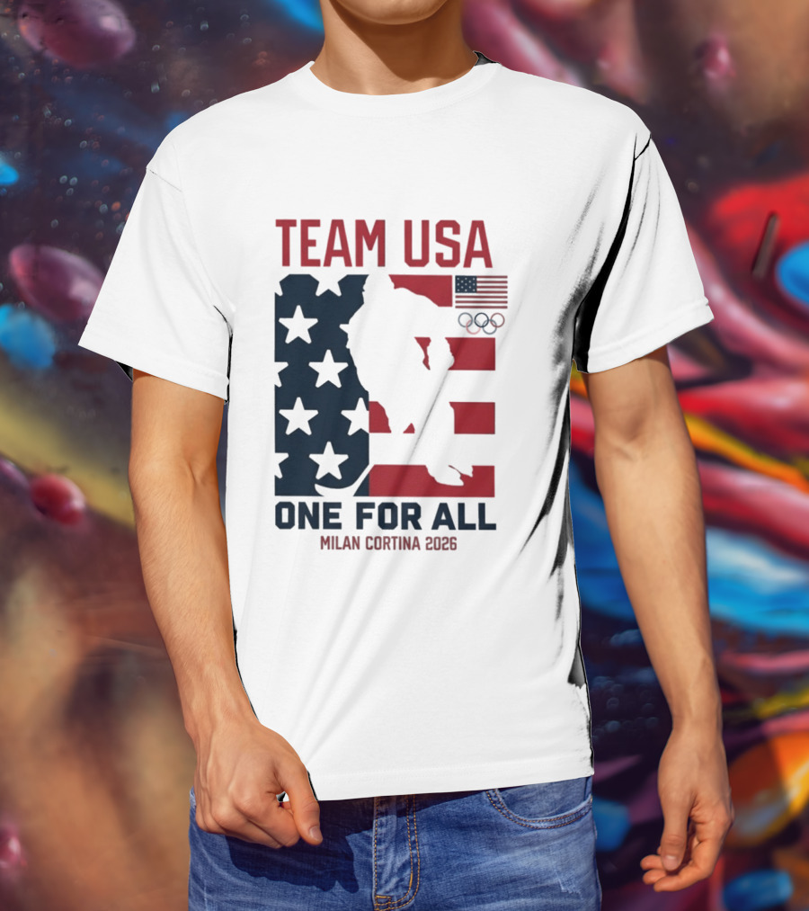 Team USA One For All Milan Cortina 2026 Winter Olympics T-Shirt