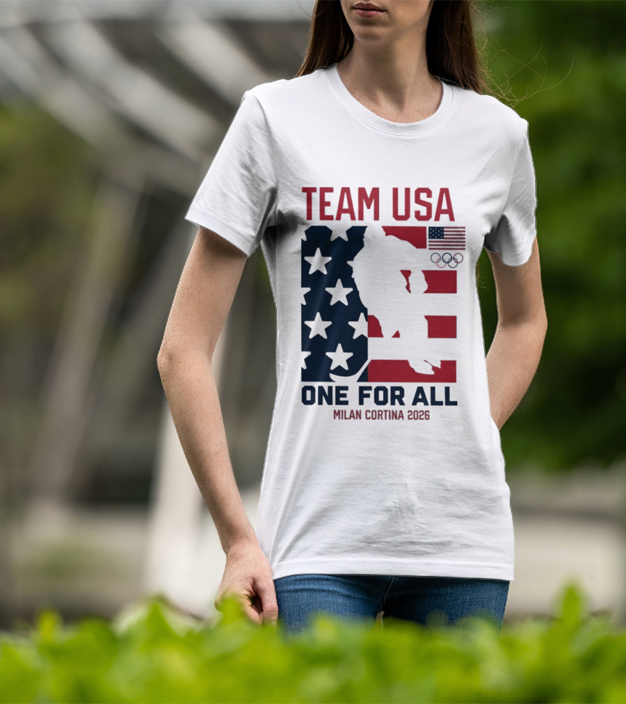 Team USA One For All Milan Cortina 2026 Winter Olympics T-Shirt