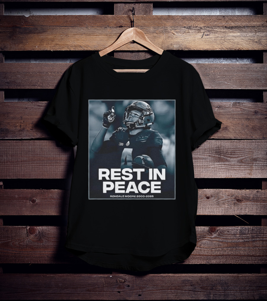Rondale Moore Rest In Peace Tribute 2000 2026 Football Memorial T-Shirt