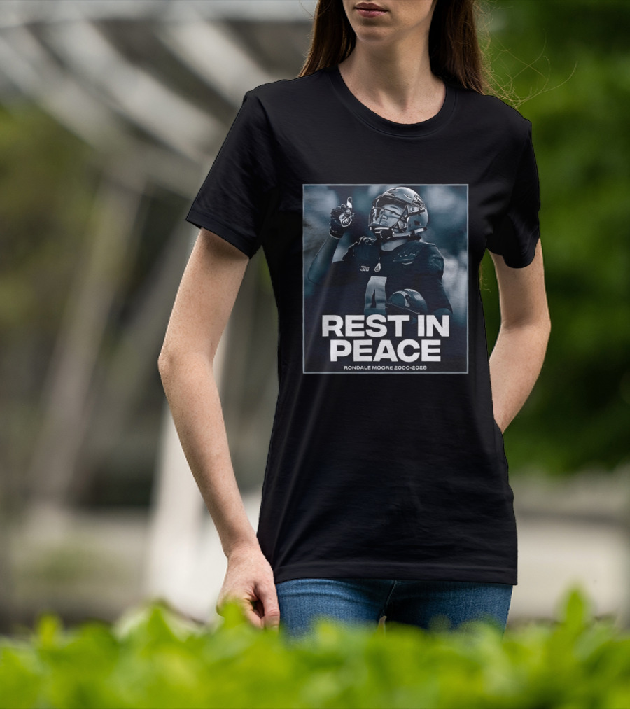 Rondale Moore Rest In Peace Tribute 2000 2026 Football Memorial T-Shirt