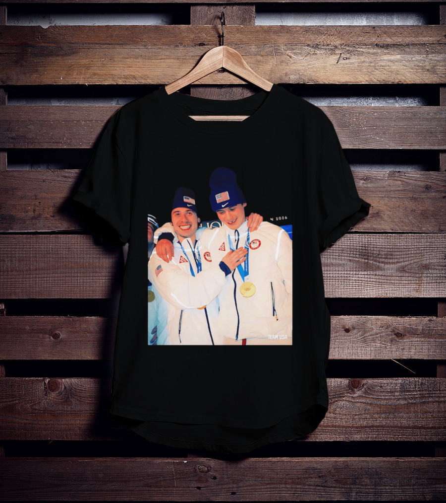 Team USA Golden Goal 2026 Milano Cortina Winter Olympics Celebrating Victory T-Shirt