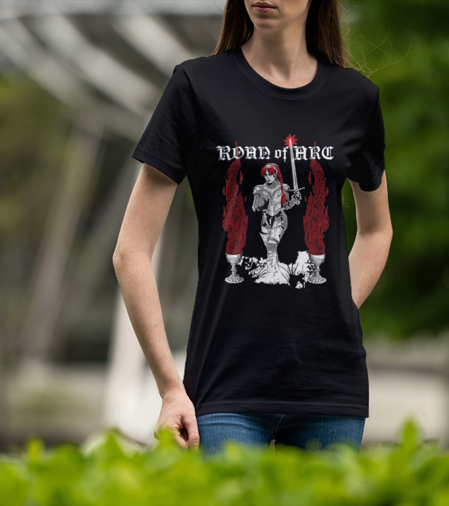 Chappell Roan Joan Of Arc Medieval Warrior With Flaming Chalices T-Shirt