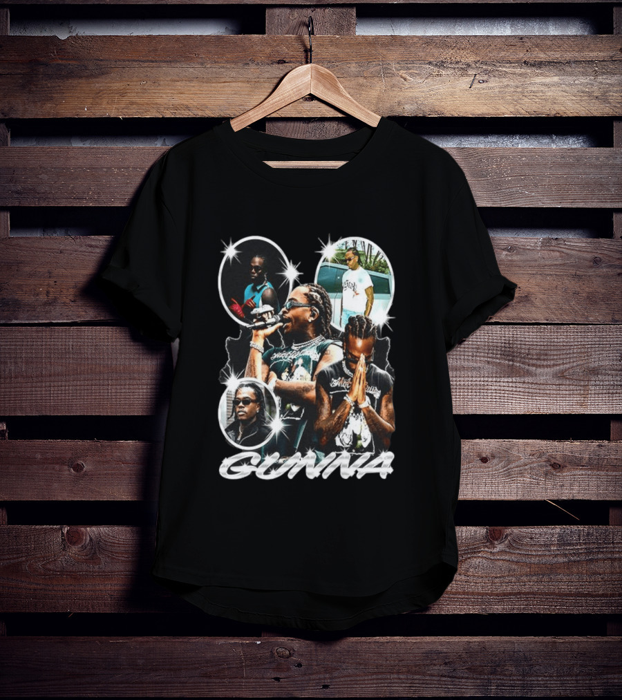 Gunna Rapper Collage With Graphic Styles And Poses T-Shirt