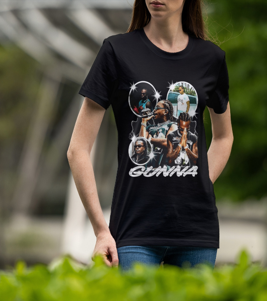 Gunna Rapper Collage With Graphic Styles And Poses T-Shirt