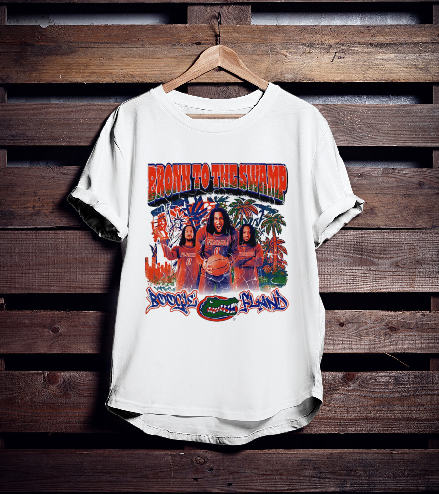 Bronx To The Swamp Boogie Fland Florida Gators Basketball T-Shirt