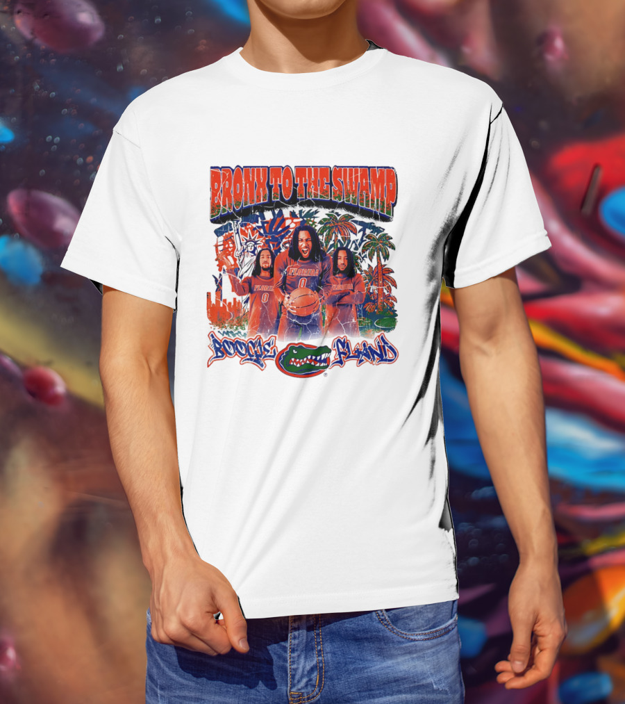 Bronx To The Swamp Boogie Fland Florida Gators Basketball T-Shirt