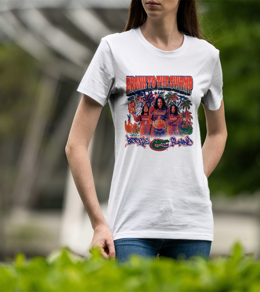 Bronx To The Swamp Boogie Fland Florida Gators Basketball T-Shirt