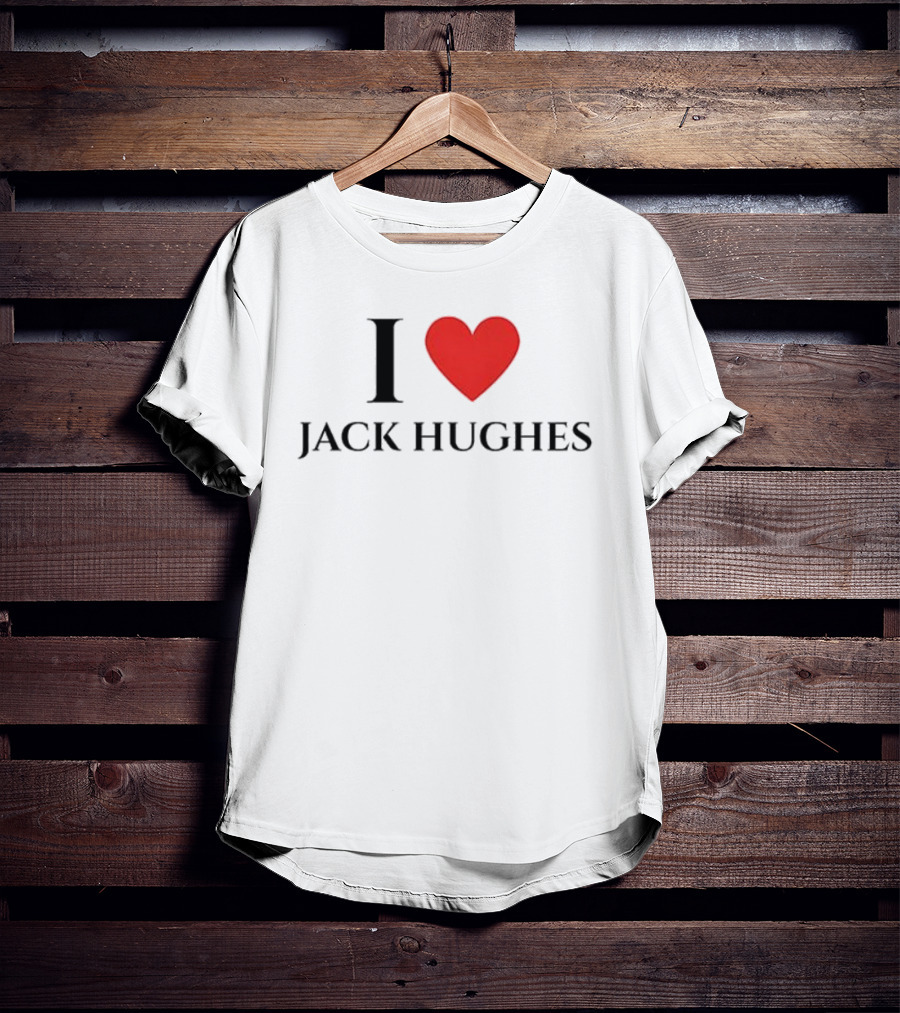 I Love Jack Hughes Y2K Vintage Style Jersey Fan Favorite T-Shirt