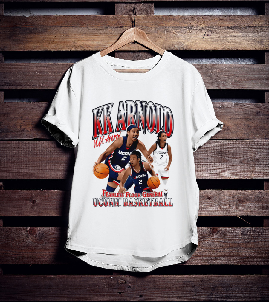 KK Arnold UConn Basketball Fearless Floor General T-Shirt