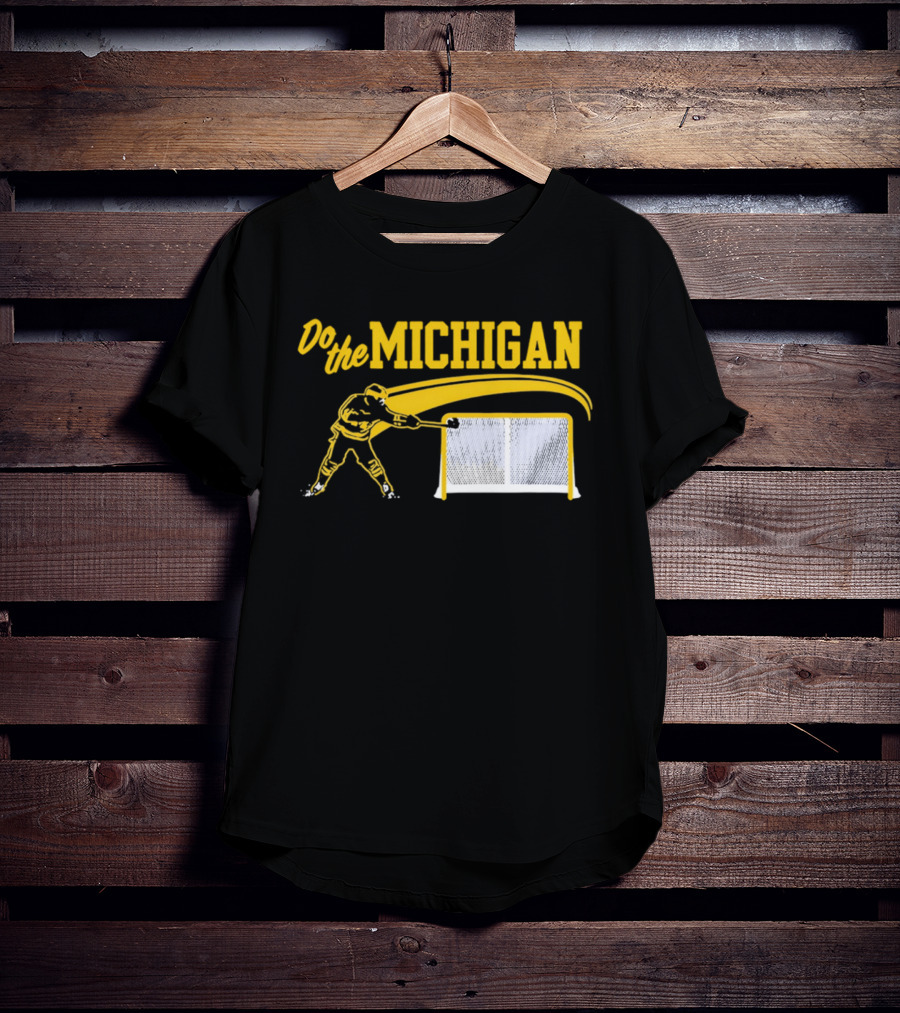 Do The Michigan Hockey Move Text Image T-Shirt