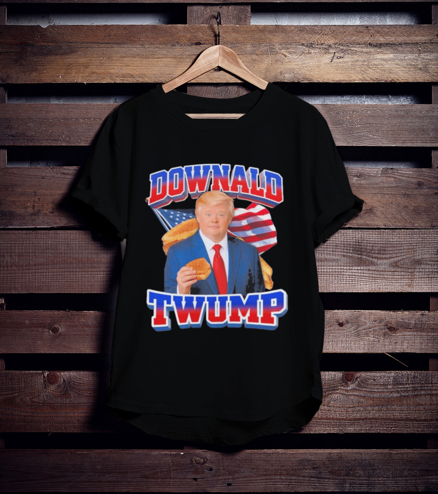 Downald Twump American Flag Toast Staple T-Shirt