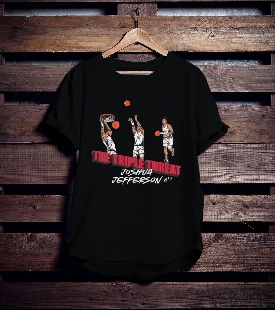 Iowa State Cyclones Joshua Jefferson The Triple Threat Action Moves T-Shirt