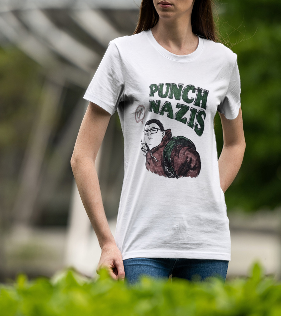 Punch Nazis OK Student Lake Zurich High School T-Shirt