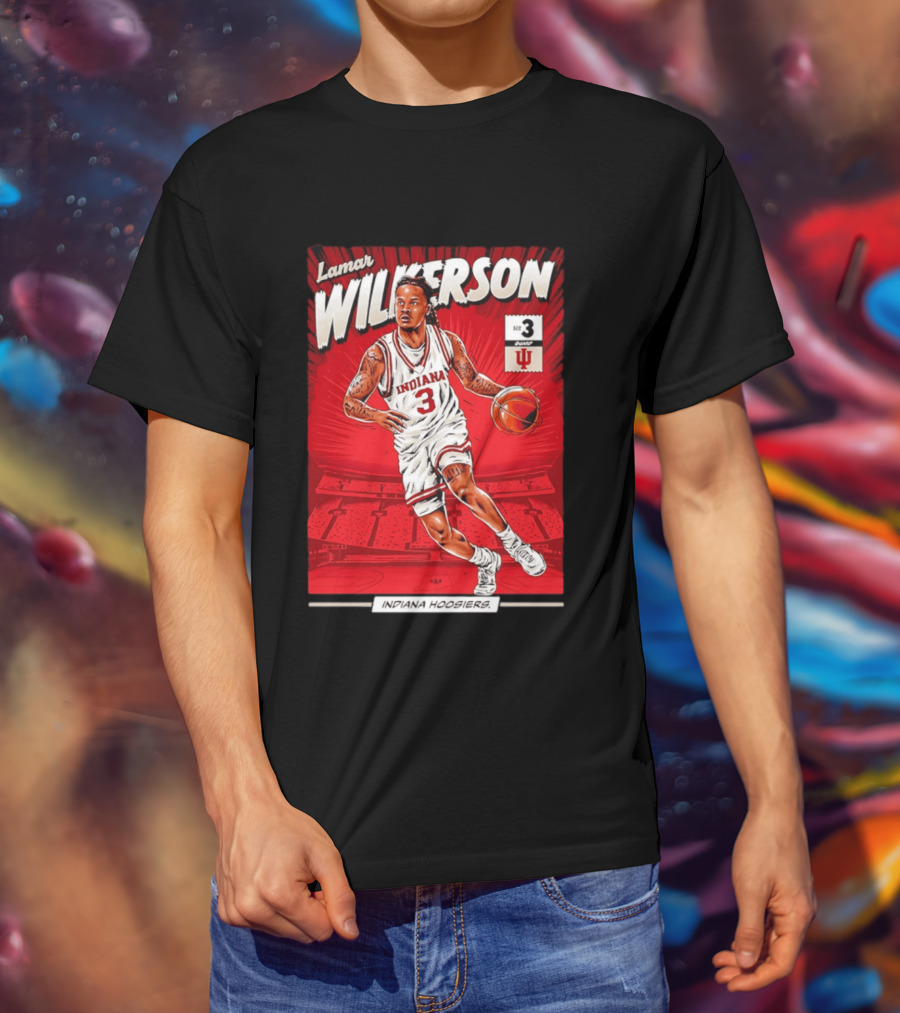 Lamar Wilkerson Indiana Hoosiers Basketball No 3 Comic T-Shirt