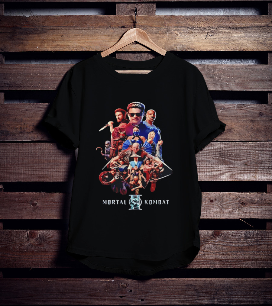 Mortal Kombat II Iconic Characters Collage T-Shirt