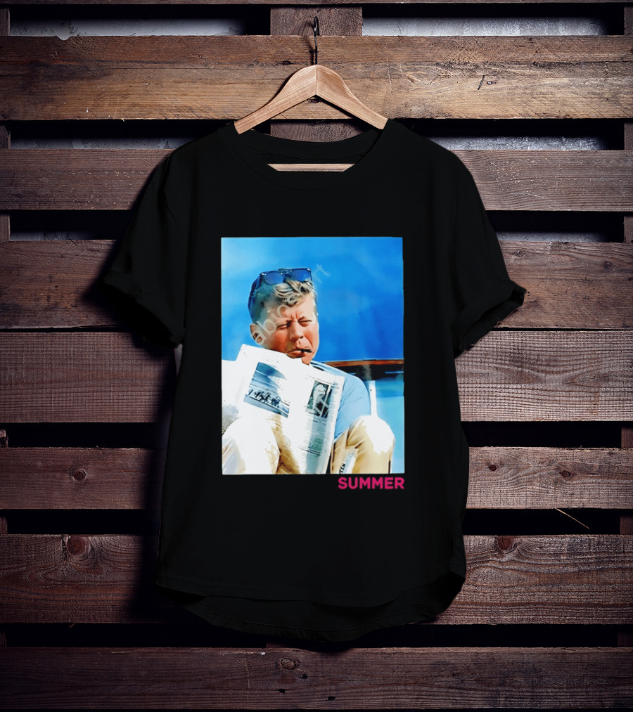 Barstool Sports JFK Summer Sunglasses Reading News T-Shirt