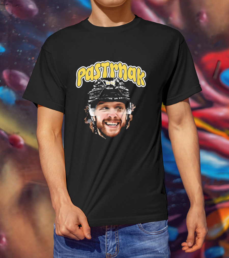 David Pastrnak Boston Bruins Big Head PASTRNAK T-Shirt