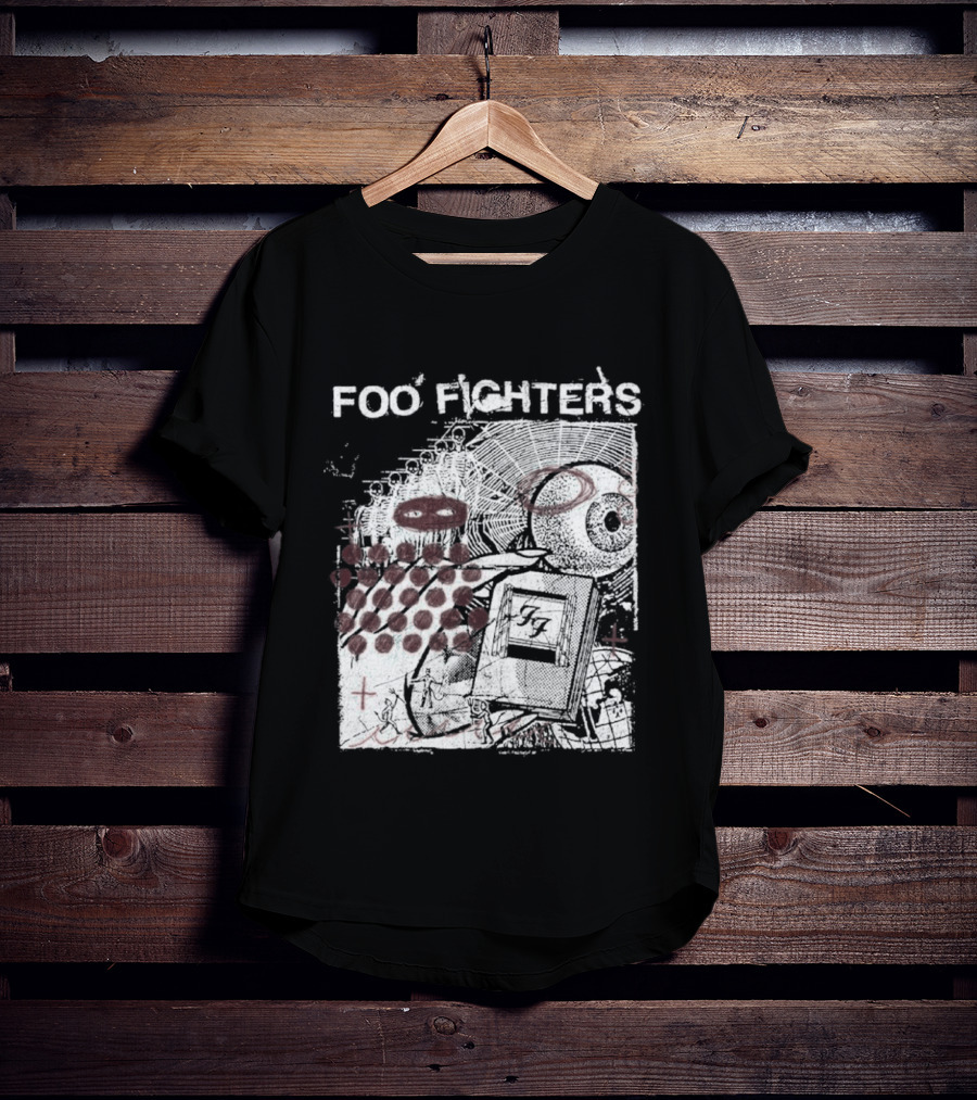Foo Fighters Your Favorite Toy Album Abstract Pink Geometric T-Shirt