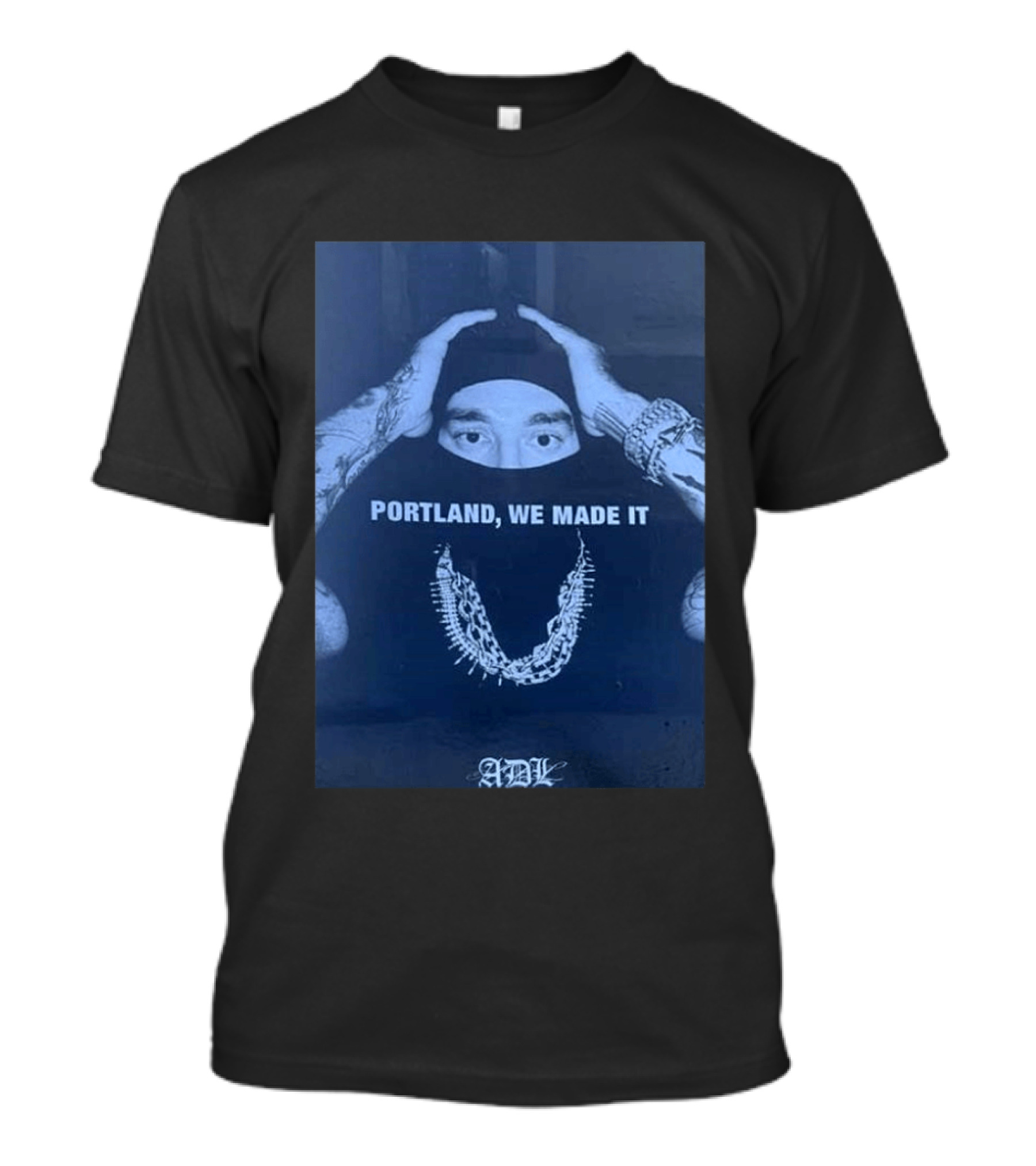 Yeat Portland We Made It ADL Tattoed Chains Masked T-Shirt
