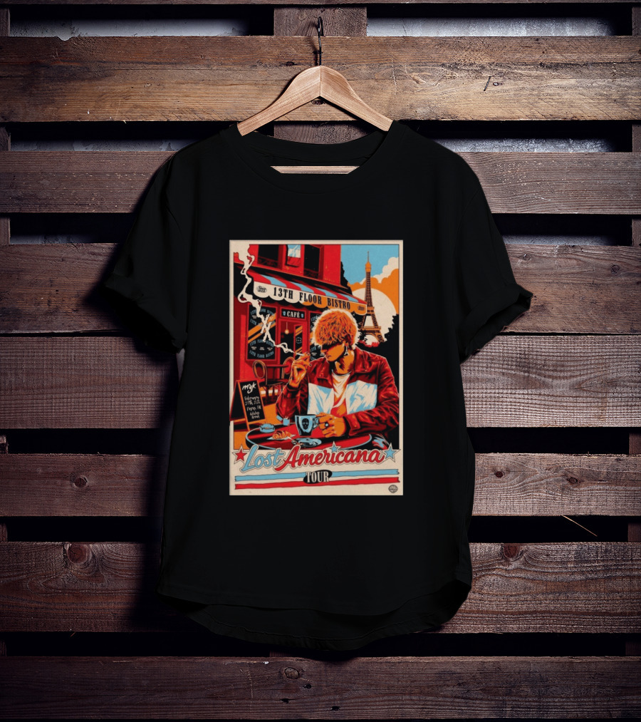 13th Floor Bistro Cafe Paris MGK February 27 2026 Lost Americana Tour T-Shirt