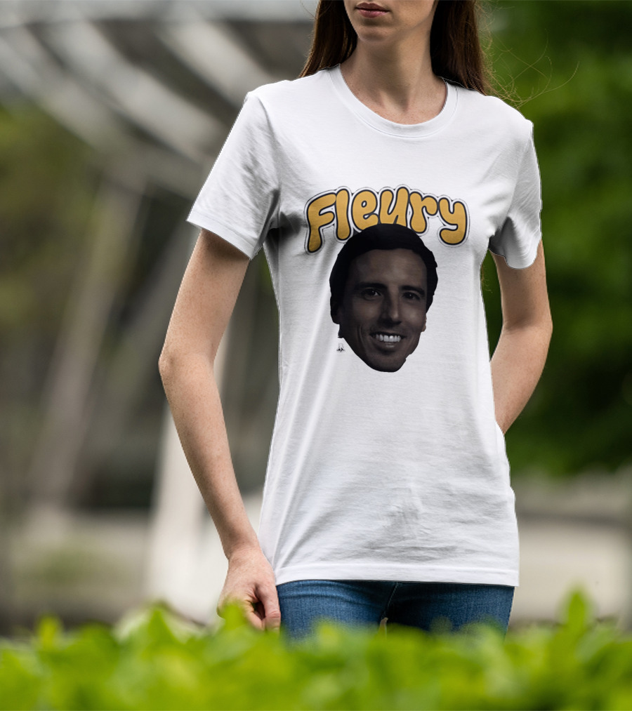Marc André Fleury Pittsburgh Penguins Big Head Fleury '26 T-Shirt