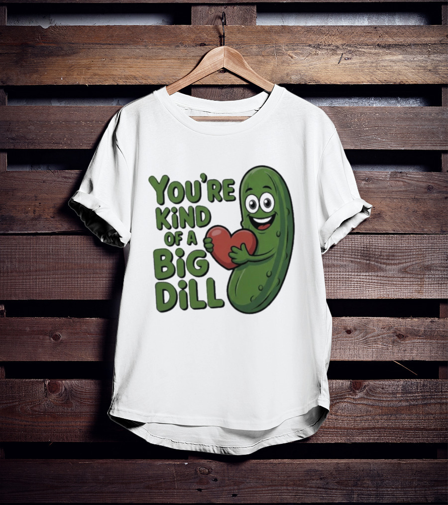 You're Kind Of A Big Dill Pickle Holding Heart T-Shirt