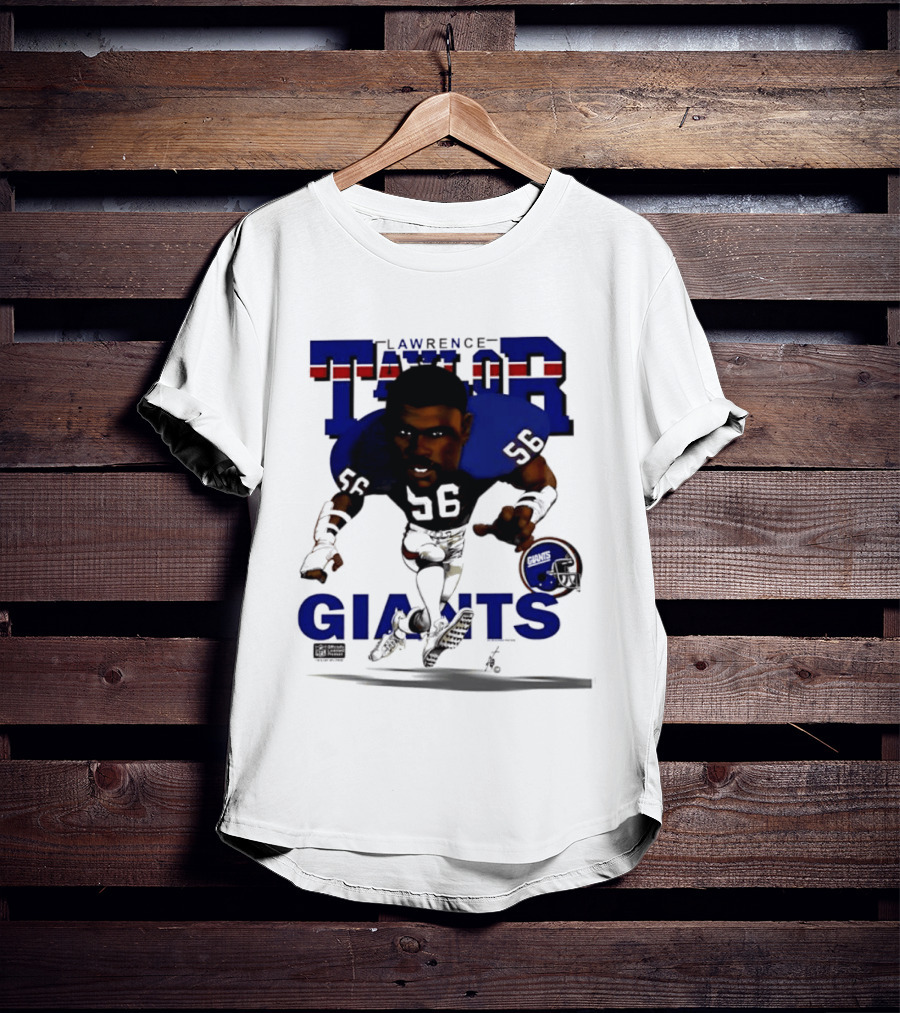 Lawrence Taylor Giants 56 New York 1987 Caricature T-Shirt