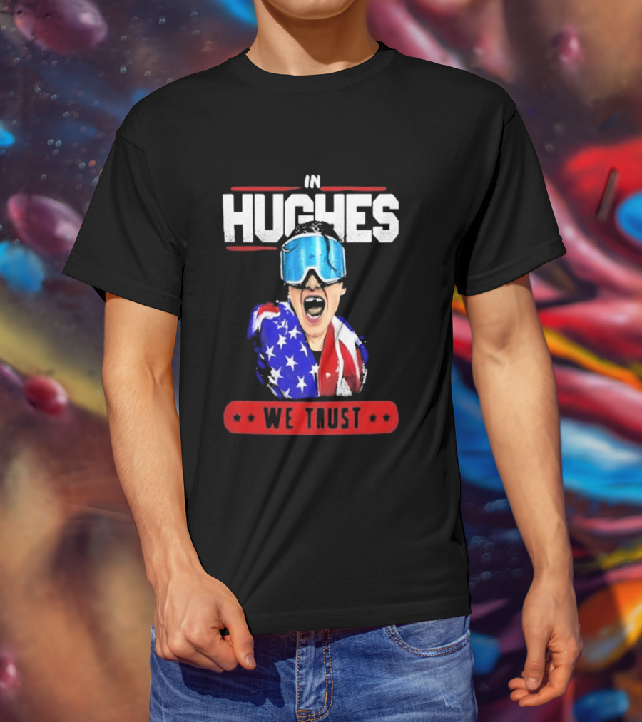 In Hughes We Trust Patriotic Goggles ákafan T-Shirt