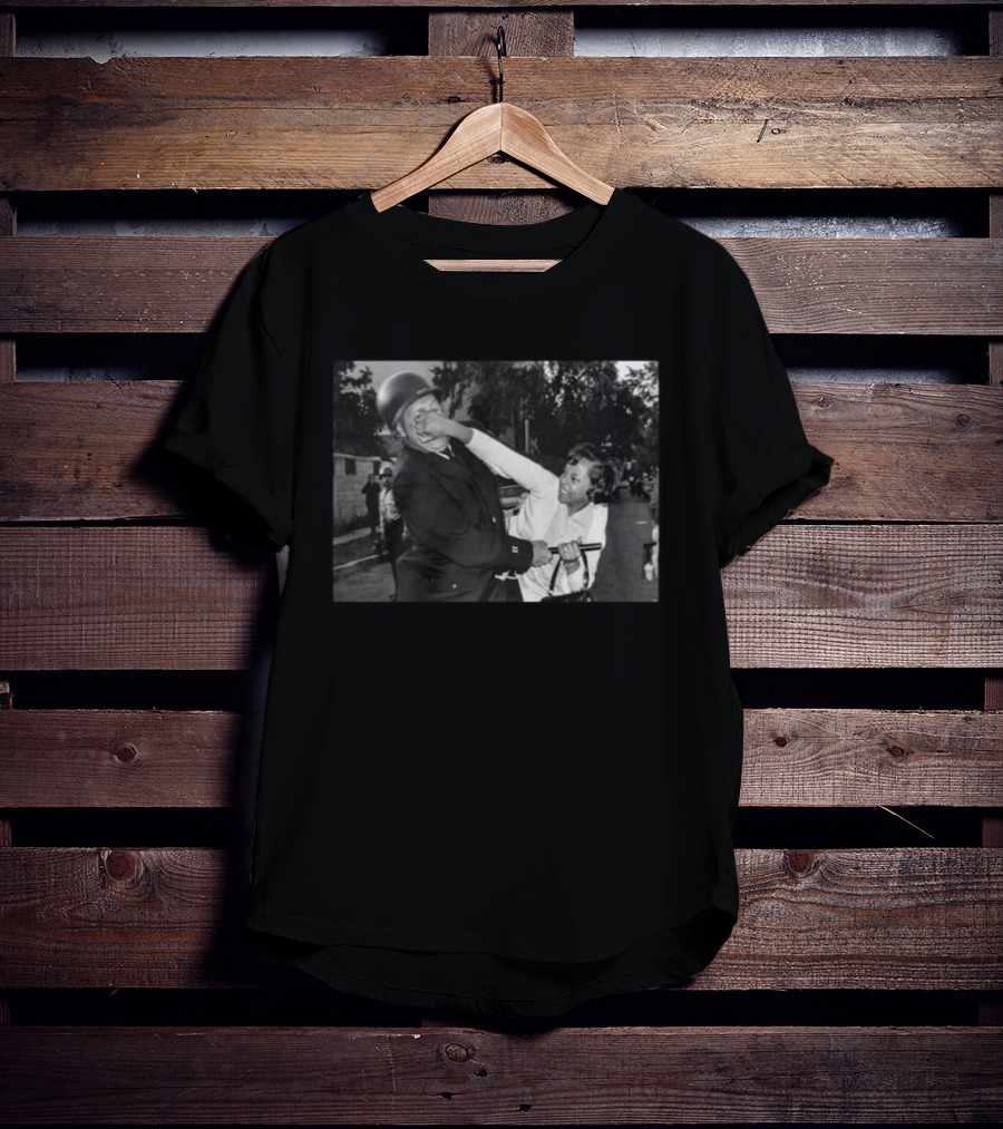 Pamela Echols Punching A Policeman Vintage Protest Moment T-Shirt