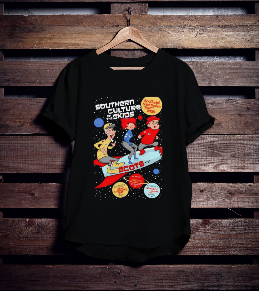 Southern Culture On The Skids Southeast Solar System Tour 2026 SCOTS Star Community Bar Atlanta T-Shirt