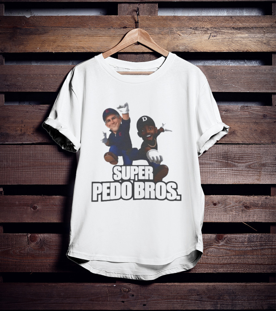 Super Pedo Bros Satire 8 Bit T-Shirt